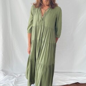 Honorine Giselle Gauze Maxi Dress Size Small